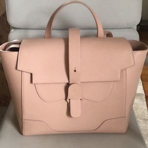 Senreve Maestra bag, Blush pebbled leather (large/regular size in lineup)